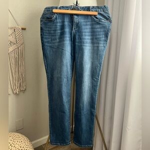 Kut From The Kloth Jeans Womens 14 Blue Carrie Boyfriend Straight Leg Denim